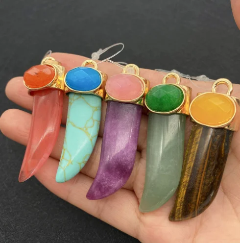 Cheap Natural Quartz Stone Faceted Flat Round Pendant charms Druzy Stone for DIY Earring Necklace Bracelets jewelry making.png