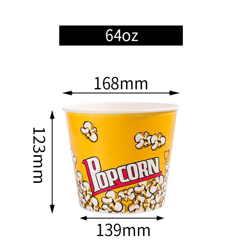 Custom wholesale disposable fast food packaging box fried chicken bucket thickened commercial family bucket popcorn bucket box