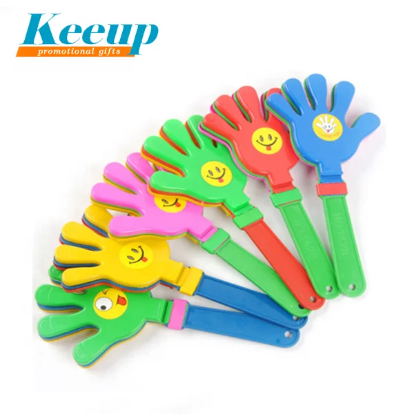 China wholesale sports cheap cheering plastic customized hand clapper for promotional gifts
