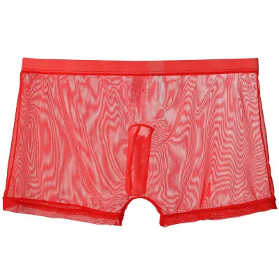 Фабричная распродажа летнее сексуальное прозрачное Сетчатое белье Ethika Jock из ледяного шелка мужское нижнее для