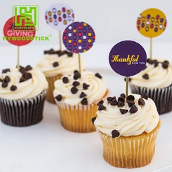 hot selling paper waxing wooden Israel Toothpick Flags with High quality for noodle