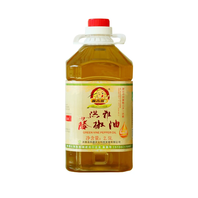 2.5L Green Vine Pepper Oil With Long Numbing Taste,Is An Essential Condiment In Sichuan Seasoning
