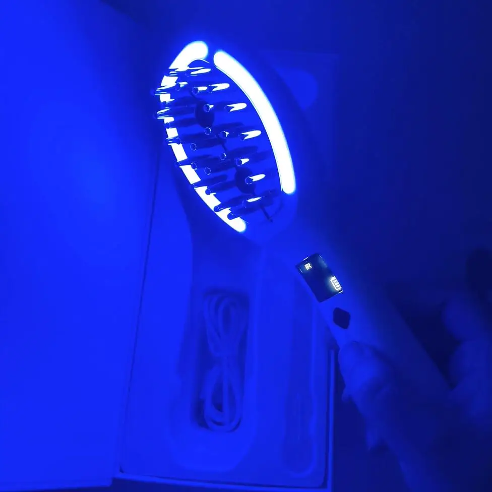 New Hair Nutrient Liquid Applicator Hair Growth Comb Potion Dispenser Red Light Therapy Scalp Massage Hair Regrowth Comb
