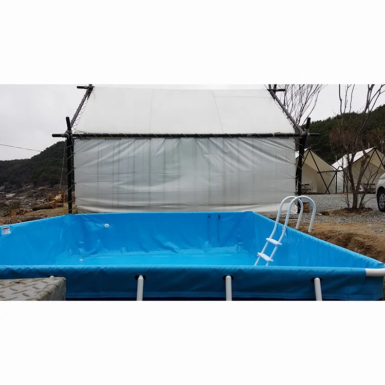 PVC Rectangle Steel Metal Frame Swimming Pool for Sale/inflatable water pool