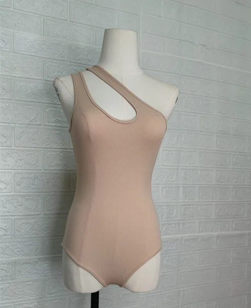 LULU Customization Hollow out Scoop Neck Smoke Cloud Collection T-shirt Tops One Piece Jumpsuit Bodysuits for women