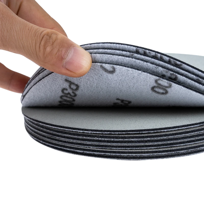 Super special 125mm P3000 Trizacts Hookit Hook and Loop Foam Abrasive Disc Sandpaper Sponge Paper for Fine Sanding Sponge