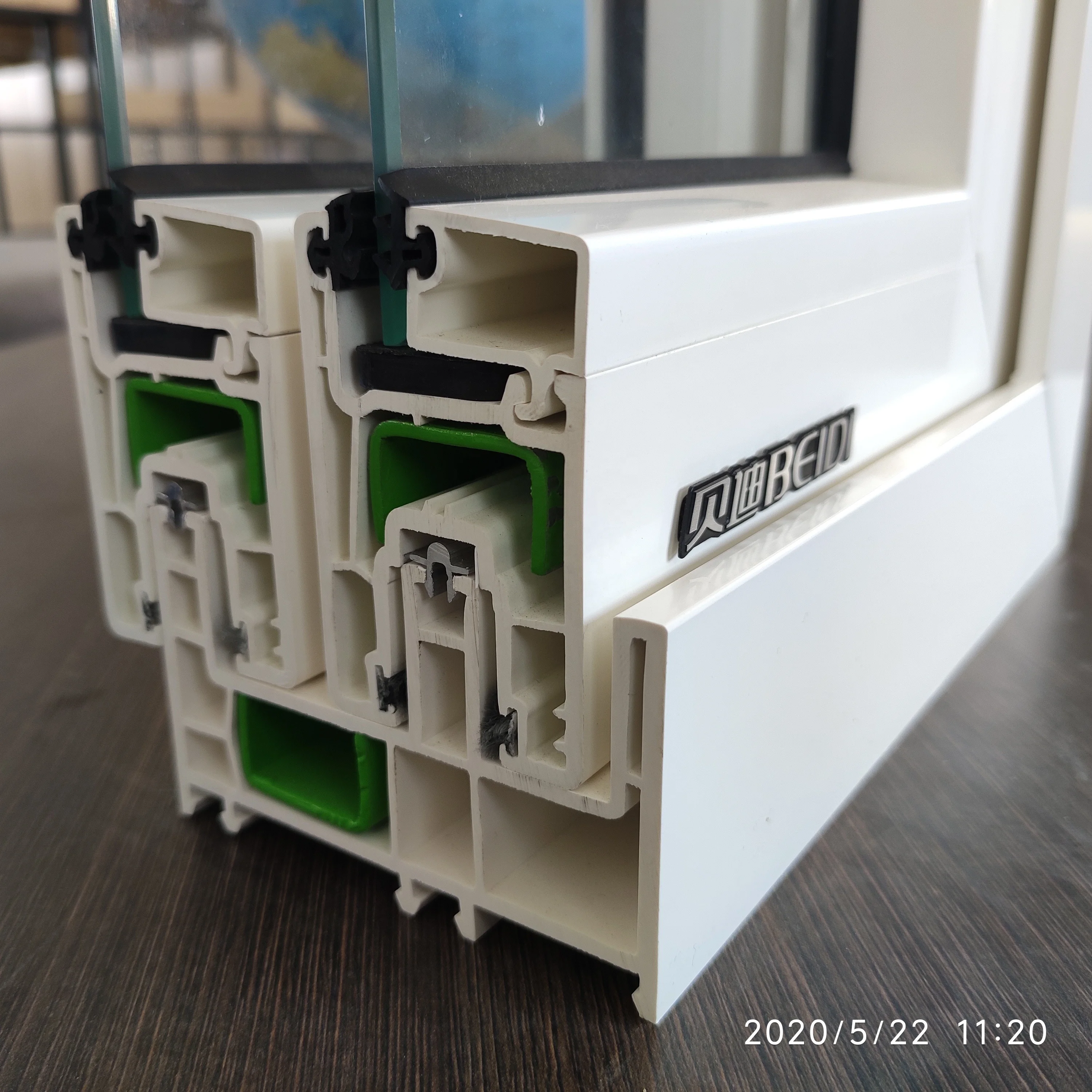 Baydee 88 Series White UPVC Profile for PVC Sliding Windows and Doors