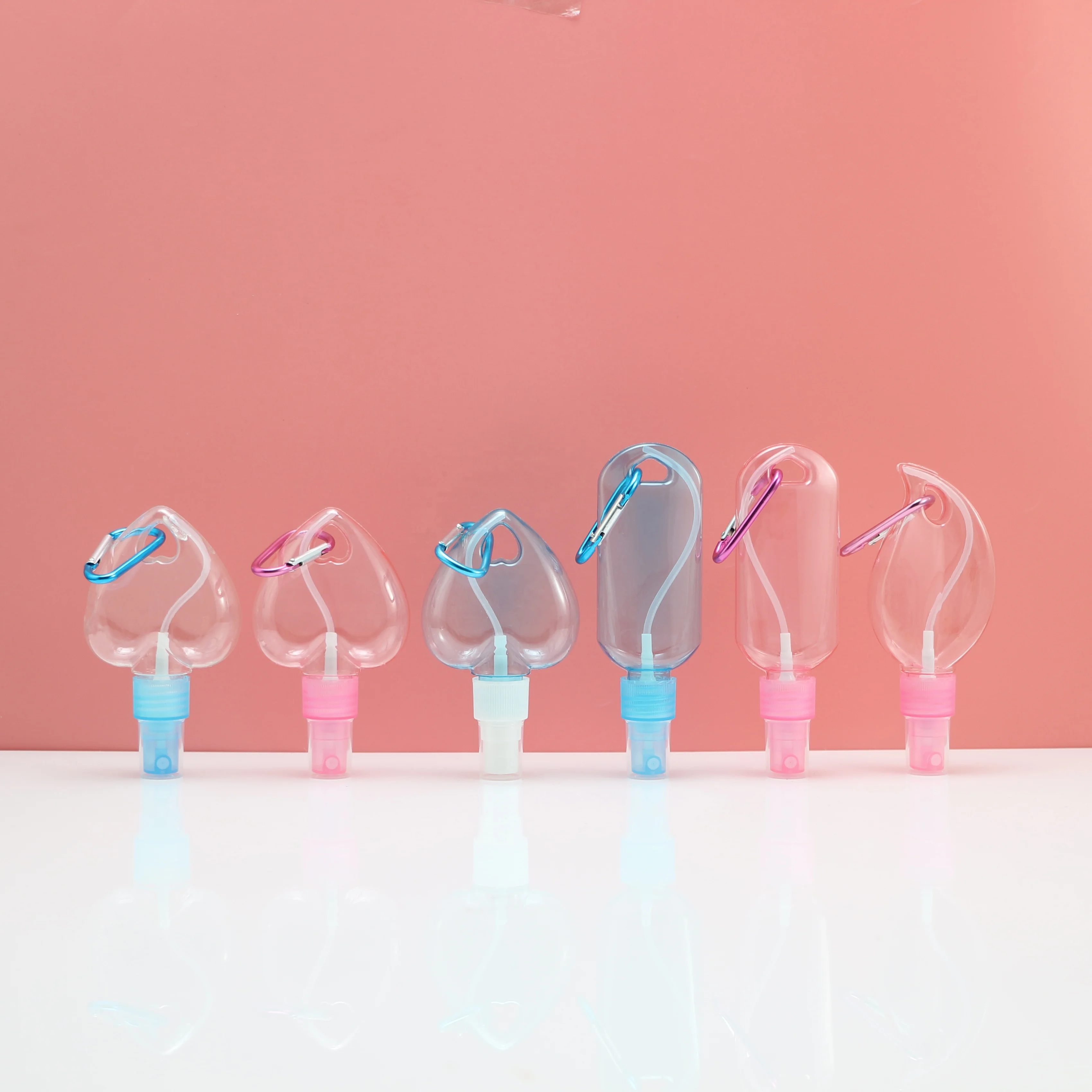 50ml PETG spray bottle with leaf shape for disinfectant and hand sanitizer