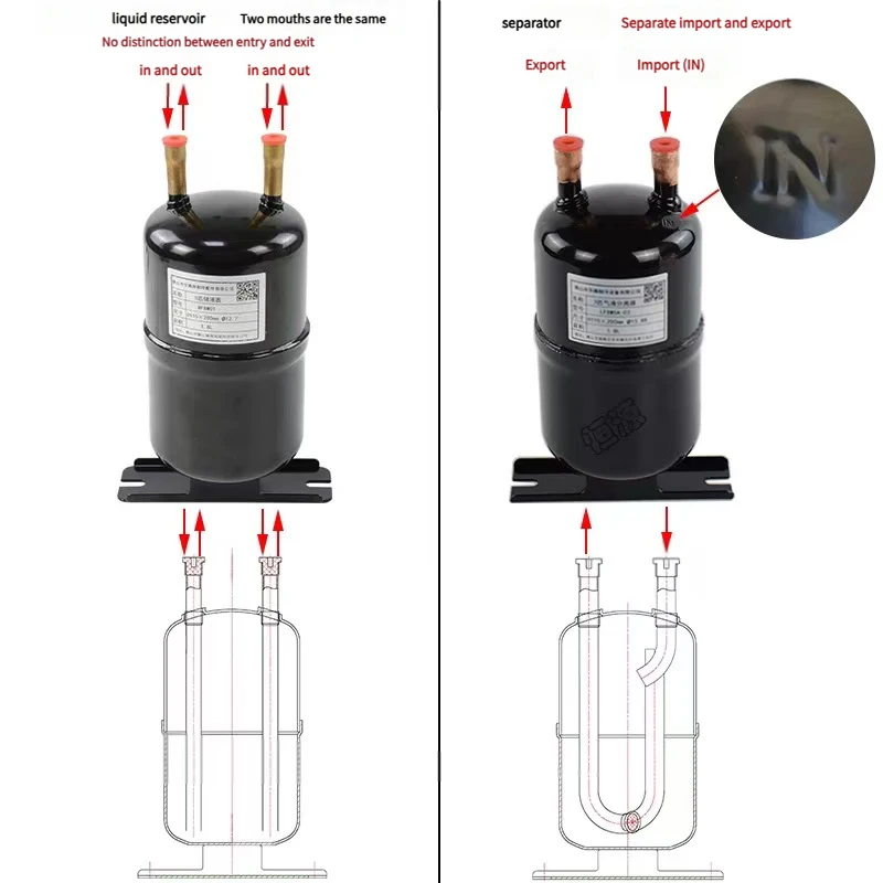 High Performance Stainless Steel 250 Psi Water Trap Liquid-Gas Separator for Air Conditioner Electrolysis Technology