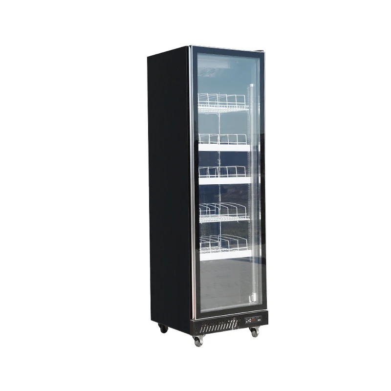 free custom logo Refrigeration Equipment For Bar glass Door Beverage Display Commercial Upright Fridges display refrigerator