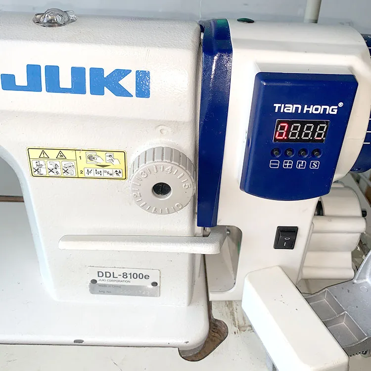 used Juki 8100e with direct drive servo motor  Lockstitch sewing machine