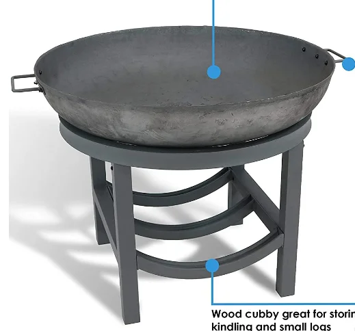 fire pit grill outdoor Furniture garden fire pit metal fireplace with grill plate