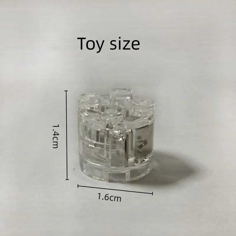 Color LED double flash Building block brick Compatible with legos Creative block particle 2*2 dots round brick