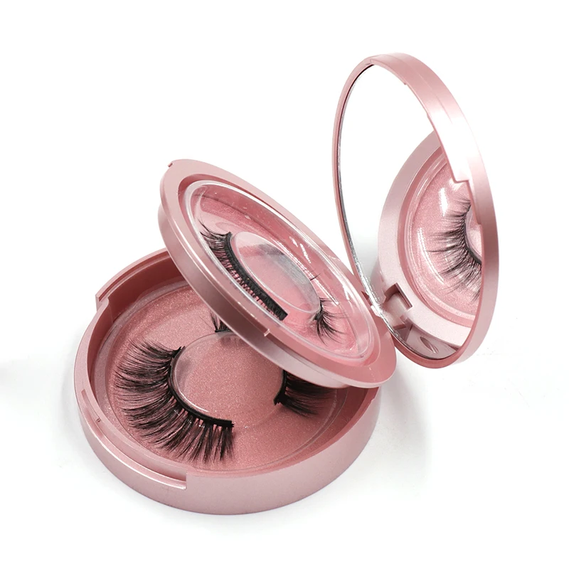 High Quality Eyeliner Magnetic Eyelash Handmade Natural Real 3D Mink Eyelashes Black With Tweezers