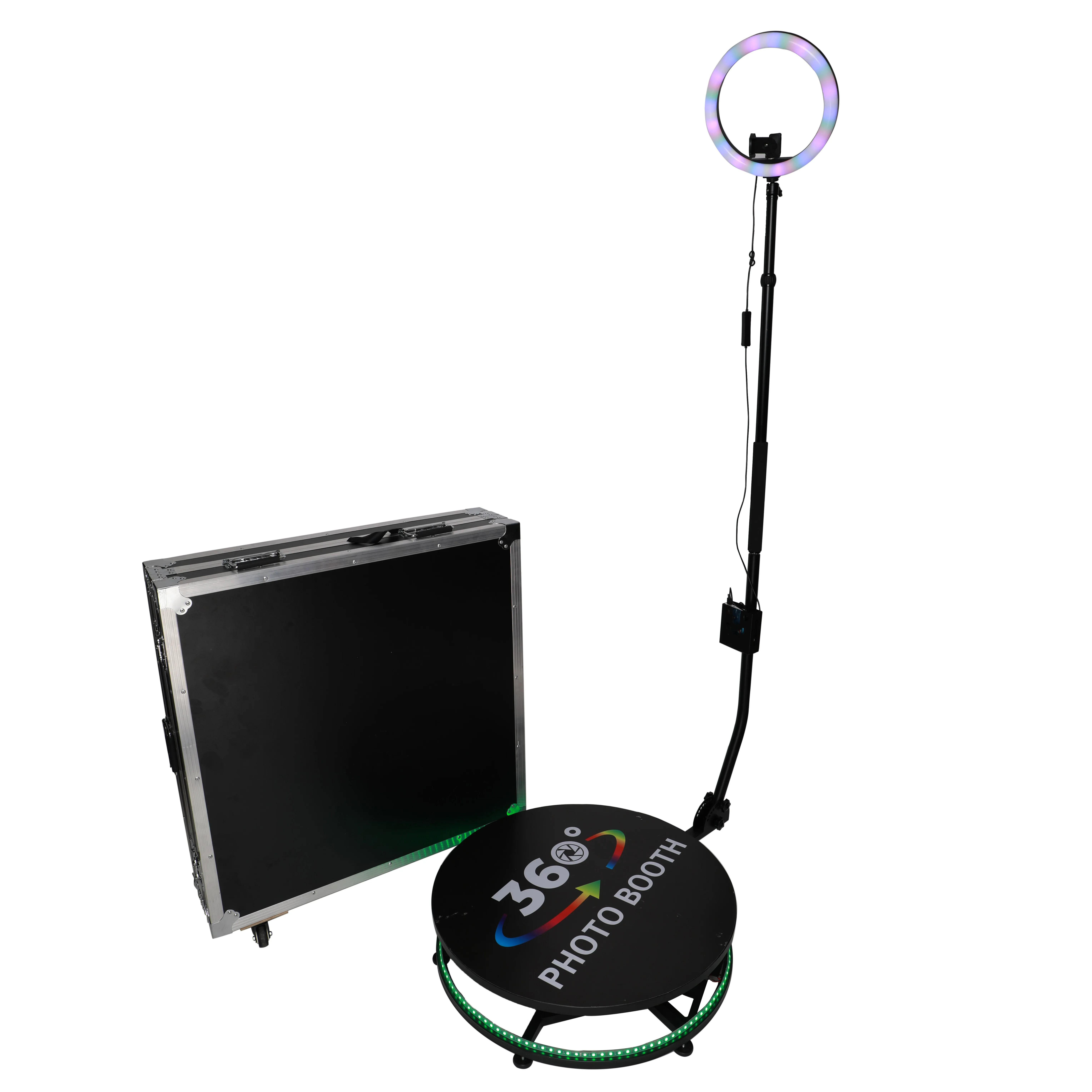 Fast delivery wireless automatic rotating 360 Photo Booth for Party events Automatic 115cm Photo booth Machine