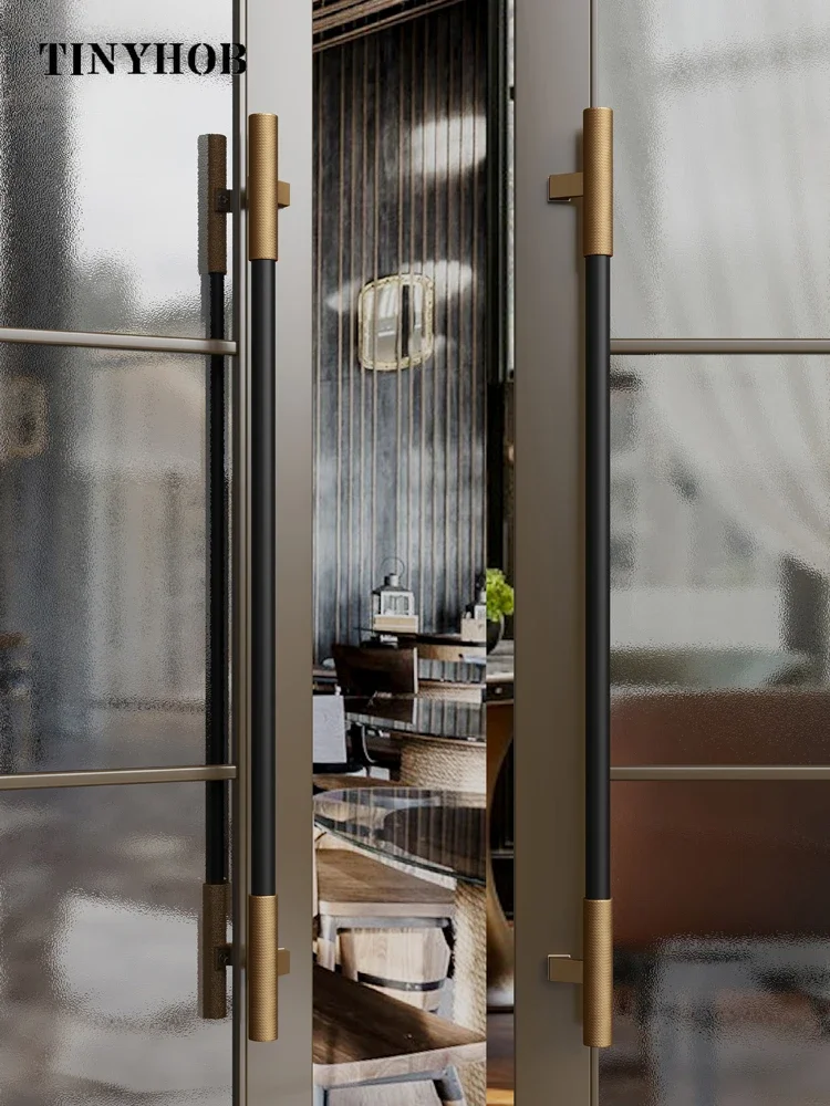 Knurled/Textured Pattern Door Handles / Villa Door Handle for Wooden/ Glass Double Single Sided Door Handles Furniture Hardware