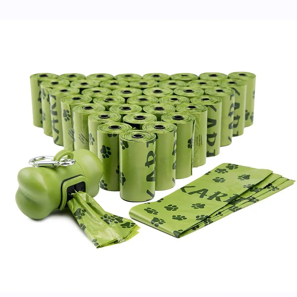 100% Biodegradable Wholesale Certificate Pet Poop Plastic Pack Dog Waste Bag cat poop bag