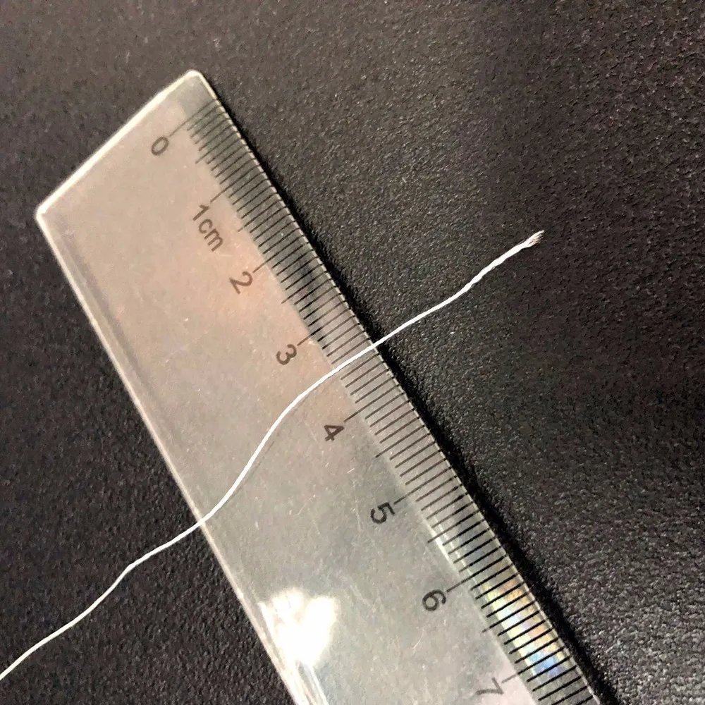 Natural 100 Silk Thread Yarn for Machine Sewing and Hand Roll of Scarf in White Color for Embroidery