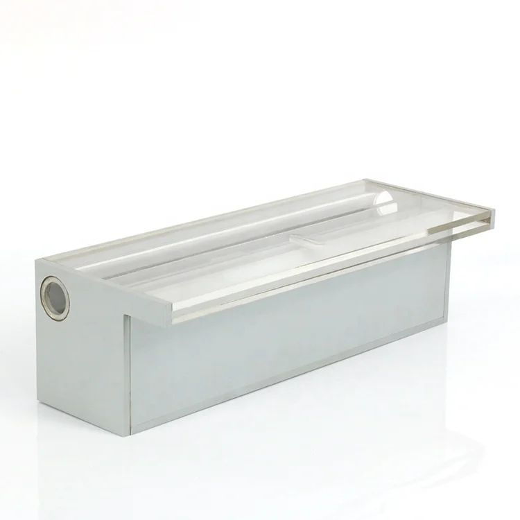 Raindrop water cascade acrylic waterfall garden water fountain led sheer descent wall pool waterfall