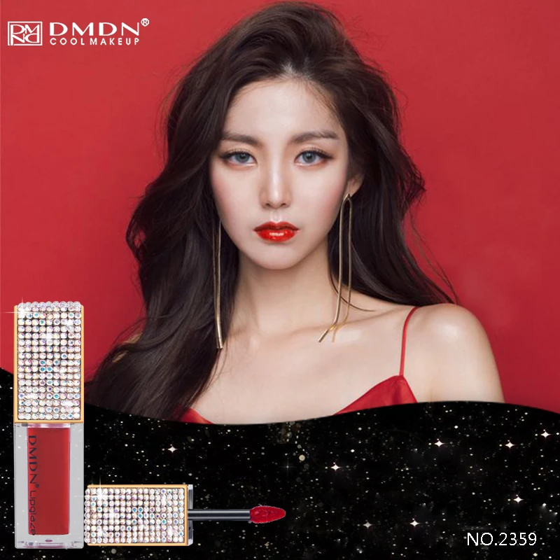 Diamond design custom logo beauty cosmetics liquid lipstick custom quality