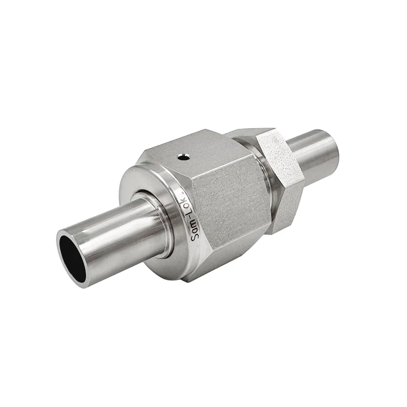 High quality factory price VCR fittings 1/4' SS316l gland connector high purity gas distribution systems face seal fittings