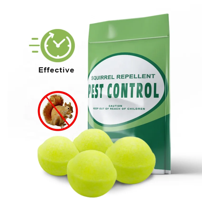 Squirrel Repellent, Fox Raccoon Rat Squirrel Animal Repeller, Ultrasonic Solar Power Pest Control Animal Rodent