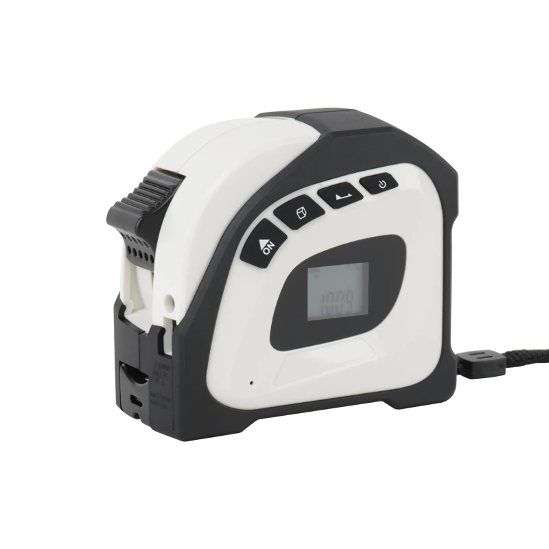 2 in 1 Digital Tape Measure 131FT  Laser Distance Meter with Digital Display self-locking device Rechargeable  Measurement Tool