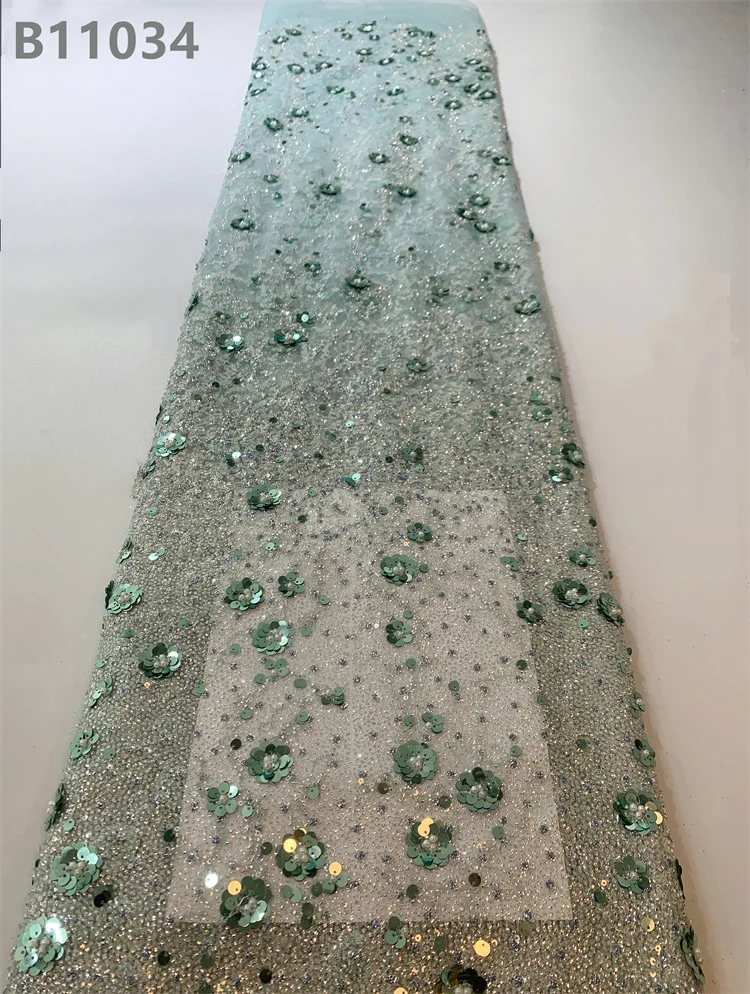 New Design African Lace Embroidery Fabric Sequins Colorful Lace Fabric Wholesale