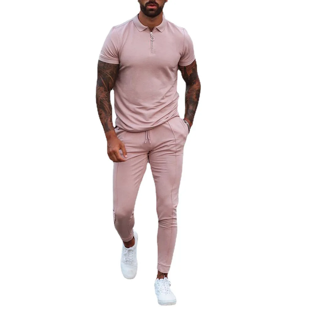 Hot Selling Solid Color Sweatsuit Casual Sport Wear High Quality Man Track Suits