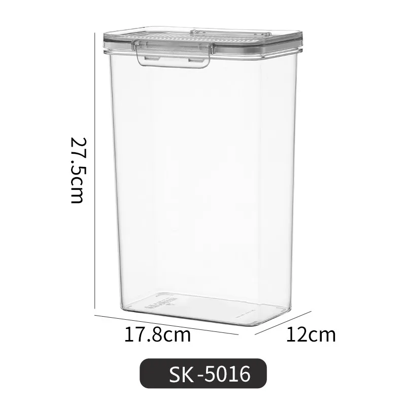 Eco-friendly food container transparent quality storage boxes PETG stackable plastic organizer