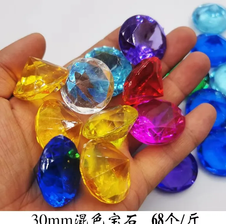 Kids toy plastic Diamond Gems fake Pirate Gems Treasure Jewels for Party Favors
