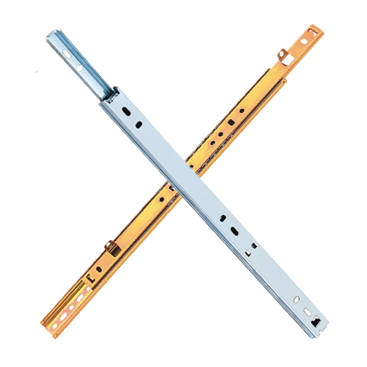 Wholesale 32mm Hole Telescopic Drawer Channel Ball Bearing Slide Rails For Kitchen Accessories