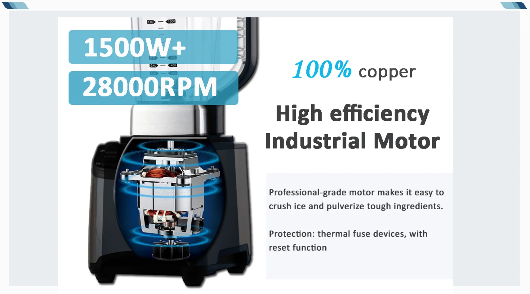 High Performance Pionner Home Blender Commercial Juicer Fruit Juicer Commercial Blender Heavy Duty Blender