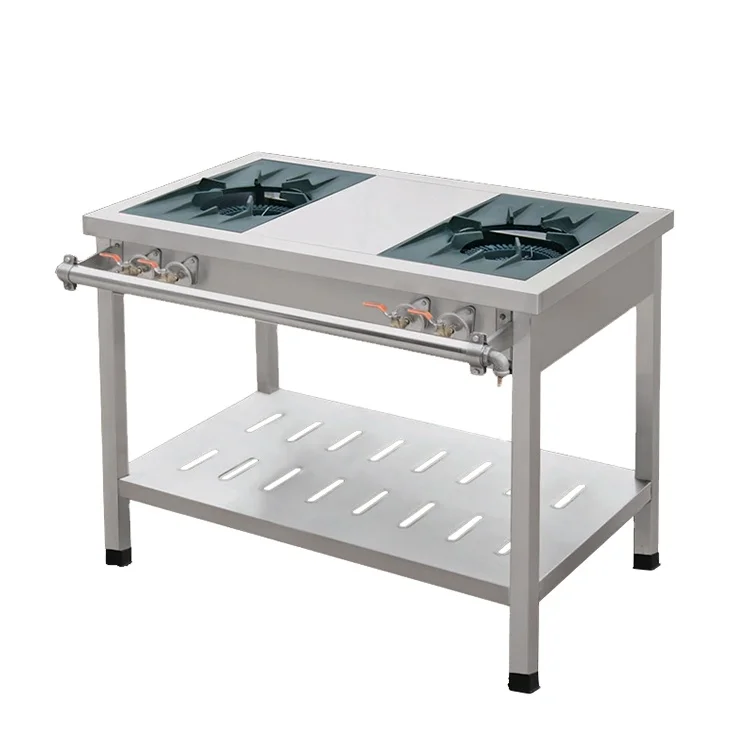 Коммерческий китайский оптовый корейский газовый вок с 3 горелками для приготовления пищи нижней полкой