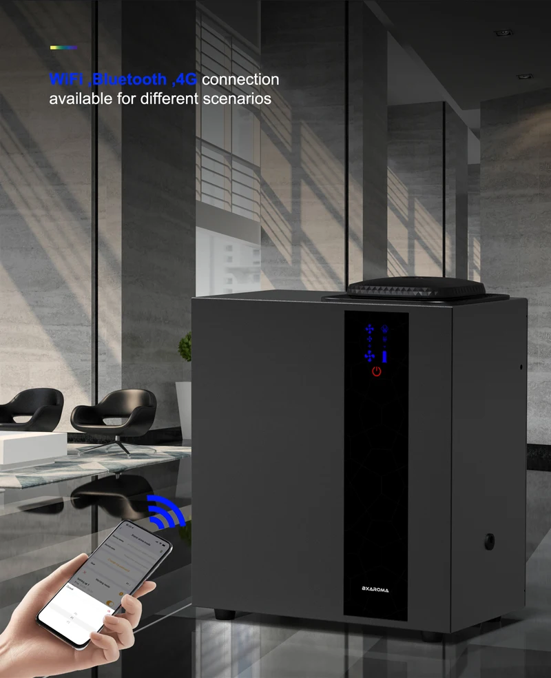 Air scent diffuser Aromatherapy A300  bluetooth silent atomization  Machine Electric Remote Control