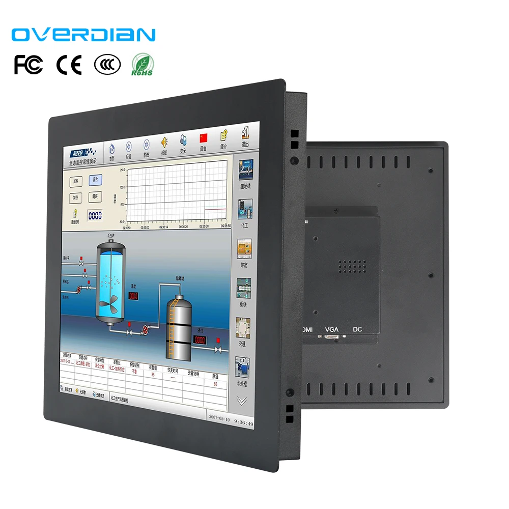 15 дюймов пряжки крепления промышленные мониторы для настольных игр компьютерный монитор VGA порты дисплей