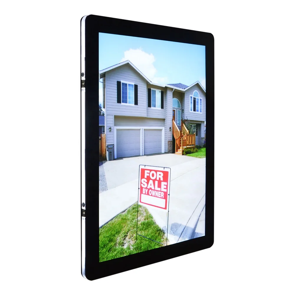 Hot Selling Illuminated Led Magnetic Banner Real Estate Card