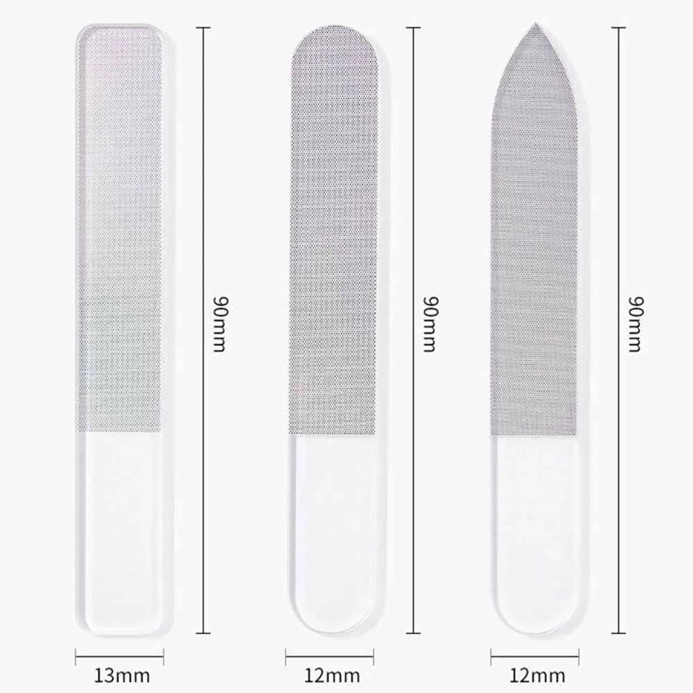 Custom Logo  Nail Buffer for Natual Nail Shine and nano glass nail file with case