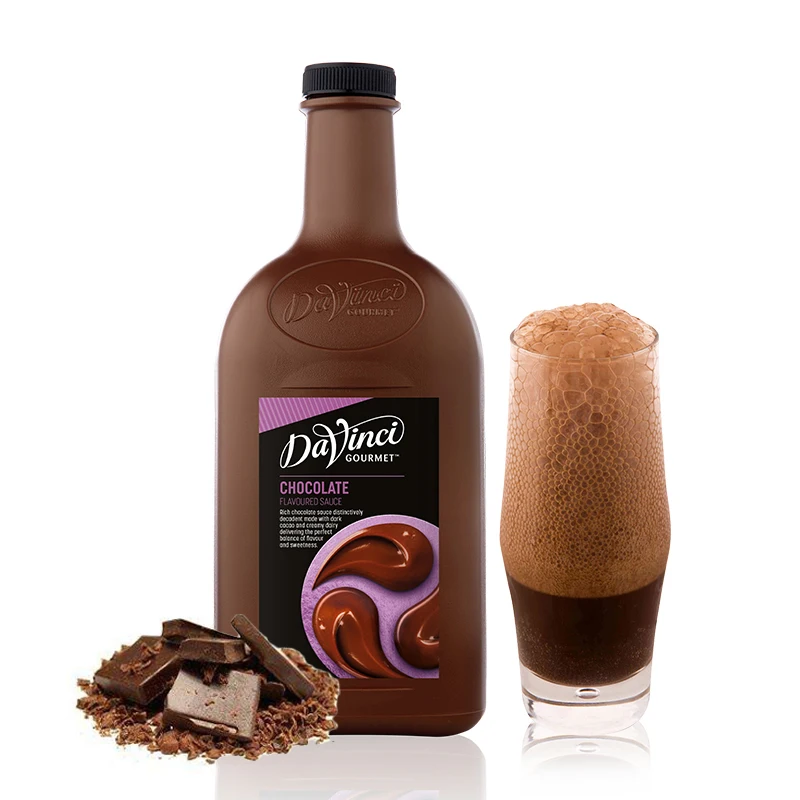 Da Vinci dark chocolate sauce Halal certificate coffee milk tea raw material syrup tea drinking raw material