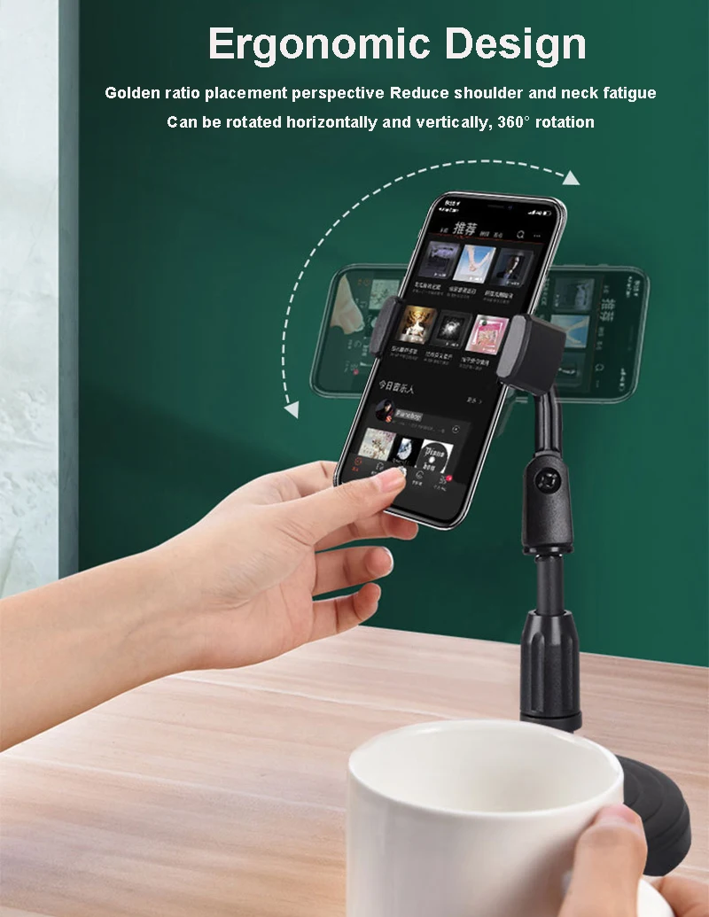 Universal mobile phone holder flexible mobile Accessories Table Bracket Stand desktop Smart phone stand lazy phone holder
