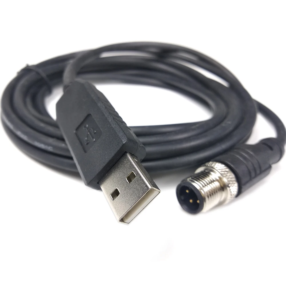 FTDI FT232R USB RS232 to M8 3P Male Serial Adapter for Sensors PC Communication Cable