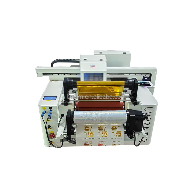 24 inch a1 uv dtf printer auto laminator hoson board flatbed hybrid flex printing machine with i3200 xp600 print heads