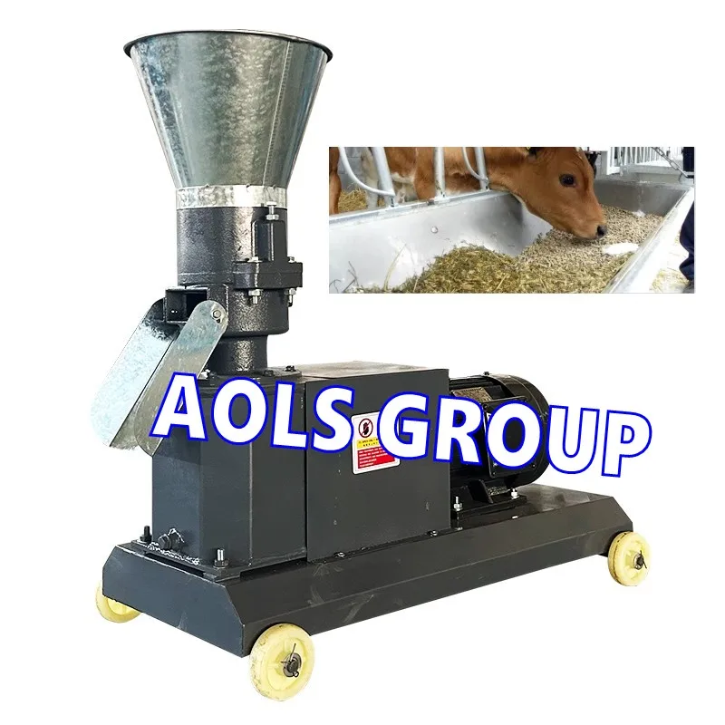 Mini Small Wood Poultry Chicken Fish Pig Goat Cattle Cat Animal Pellet Manufacturing Pelletizing Machine Feed Processing Machine