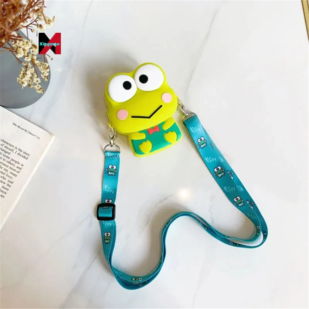 Kawaii Cartoon Kuromied My Melody Silicone Messenger Bag Children Coin Purse Cute Mini for Girls Gift