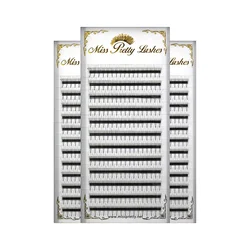 Do your own brand pre made volume fans eyelash top grade pointy base fans by miss pretty lashes