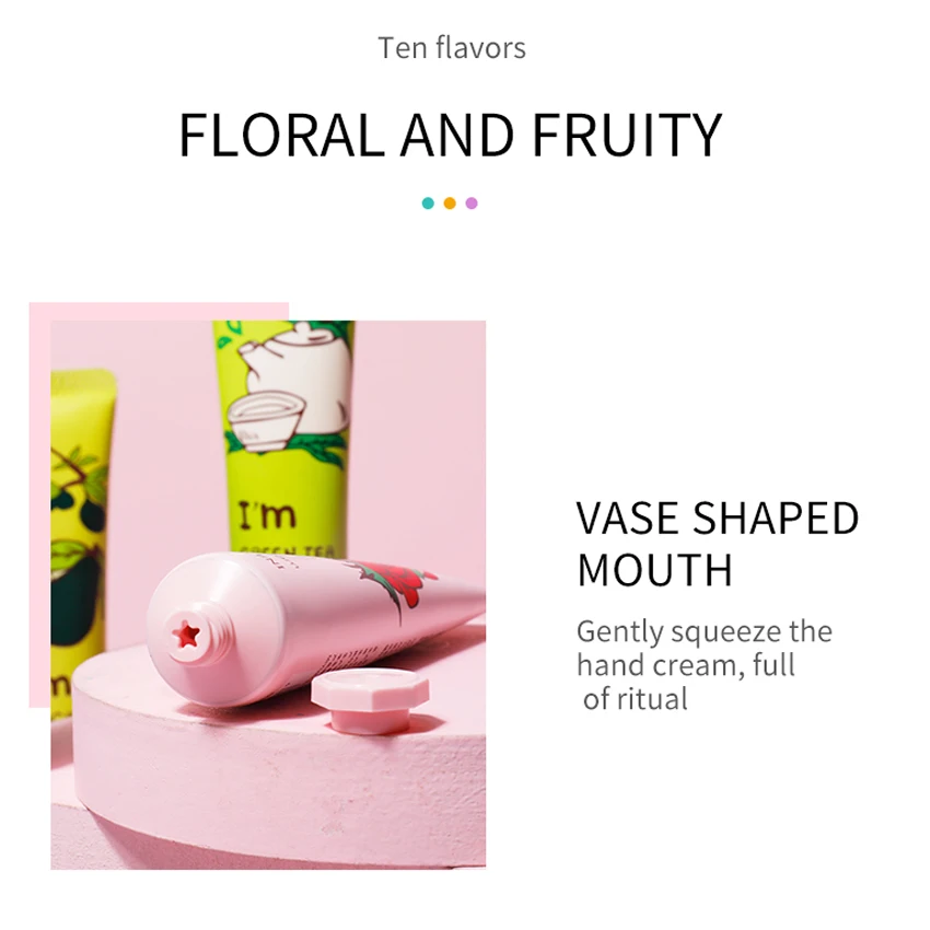 Wholesale Fruit Moisturizing Hydrating Hand Barrier Cream Lotion Anti Aging Wrinkles Hand Cream