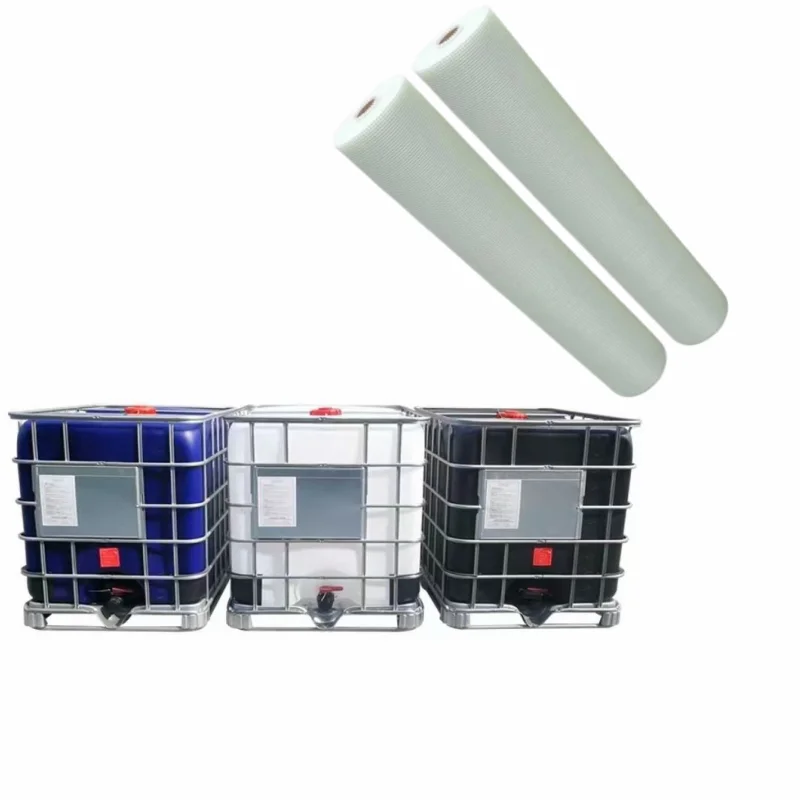 Water based styrene acrylic emulsion liquid polymer resin for fiberglass mesh