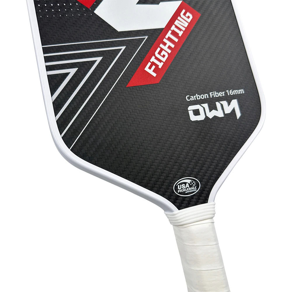 Thermoformed Raw Toray T700 3k Carbon Fiber Pickleball Paddle With 16 Mm Polypropylene Honeycomb Core Glass Fibre Pickleball Pad