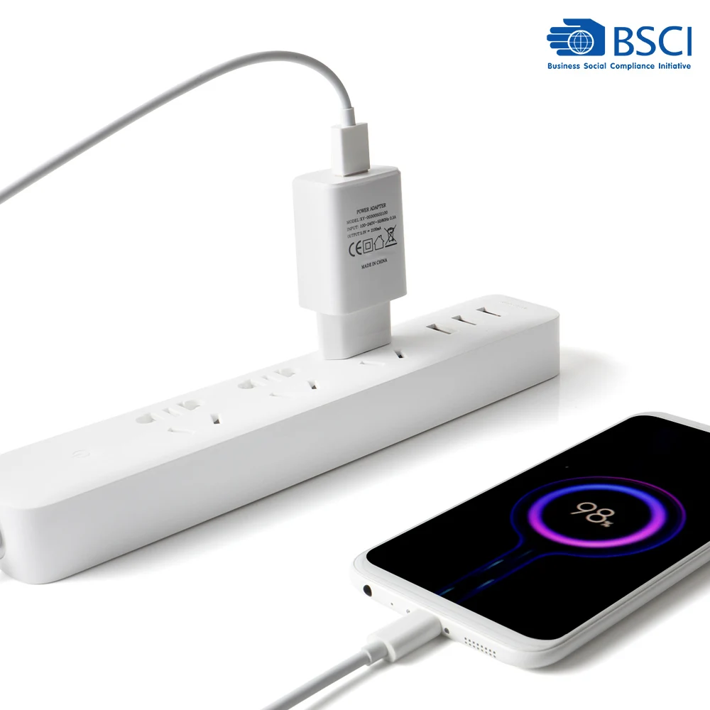  Быстрое зарядное устройство USB 5 в 2 А вилка для ЕС и США дорожное Сетевое с Micro кабелем передачи