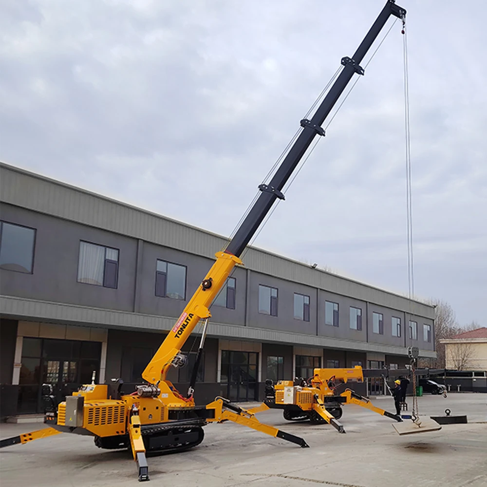 5 Ton Electric Lift 360 Degree Spider Crane Remote Control Mobile Telescopic Crawler Hydraulic spider Crane